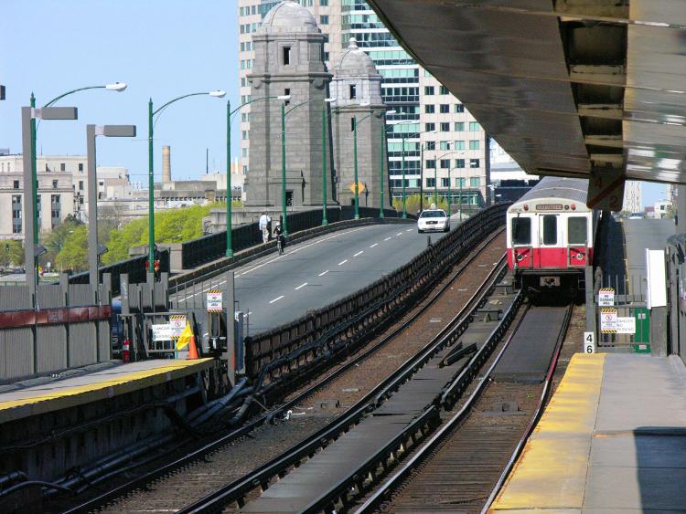The T Train in Cambridge, MA