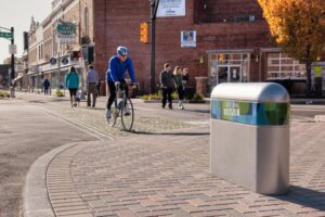 The Indianapolis Cultural Trail is a favorite destination for walking, jogging and biking.