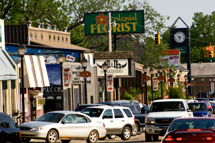 Washington Street in Stillwater, OK
