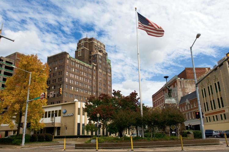 Downtown Meridian, MS.