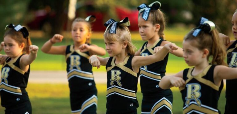 Cheerleading Practice in Broken Arrow, Oklahoma,