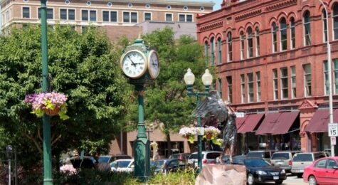 Phillips Avenue in Downtown Sioux Falls, South Dakota.