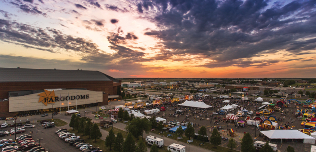 Hundreds of people gather for Happy Harrys Ribfest at the Fargodome