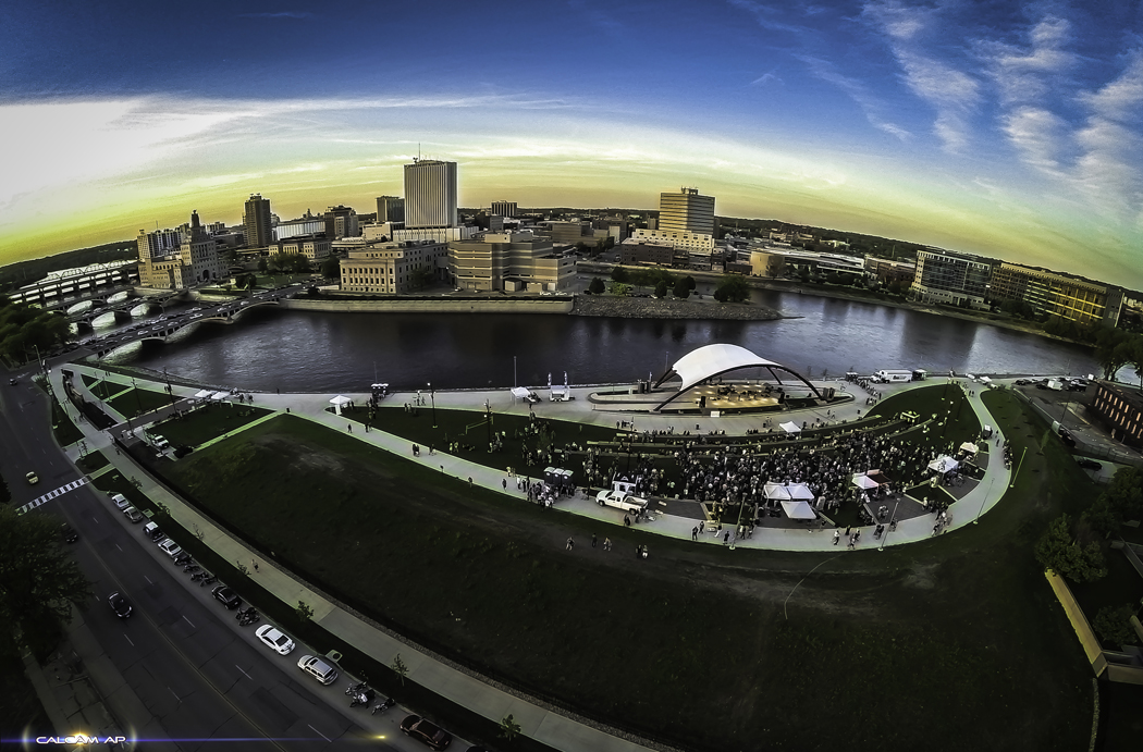 Uptown Cedar Rapids skyline.