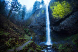 Latourell Falls in the Columbia River Gorge, near Gresham, OR