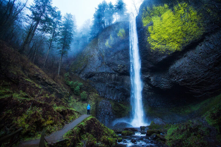 Latourell Falls in the Columbia River Gorge, near Gresham, OR