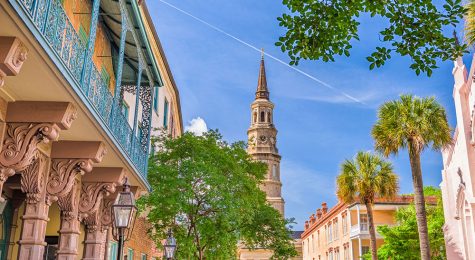 Charleston, SC, is a popular spring break spot.