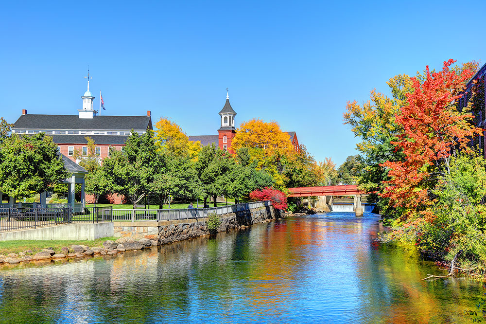 Laconia, NH fall landscape