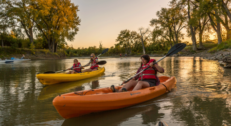 On the river in Grand Forks, ND