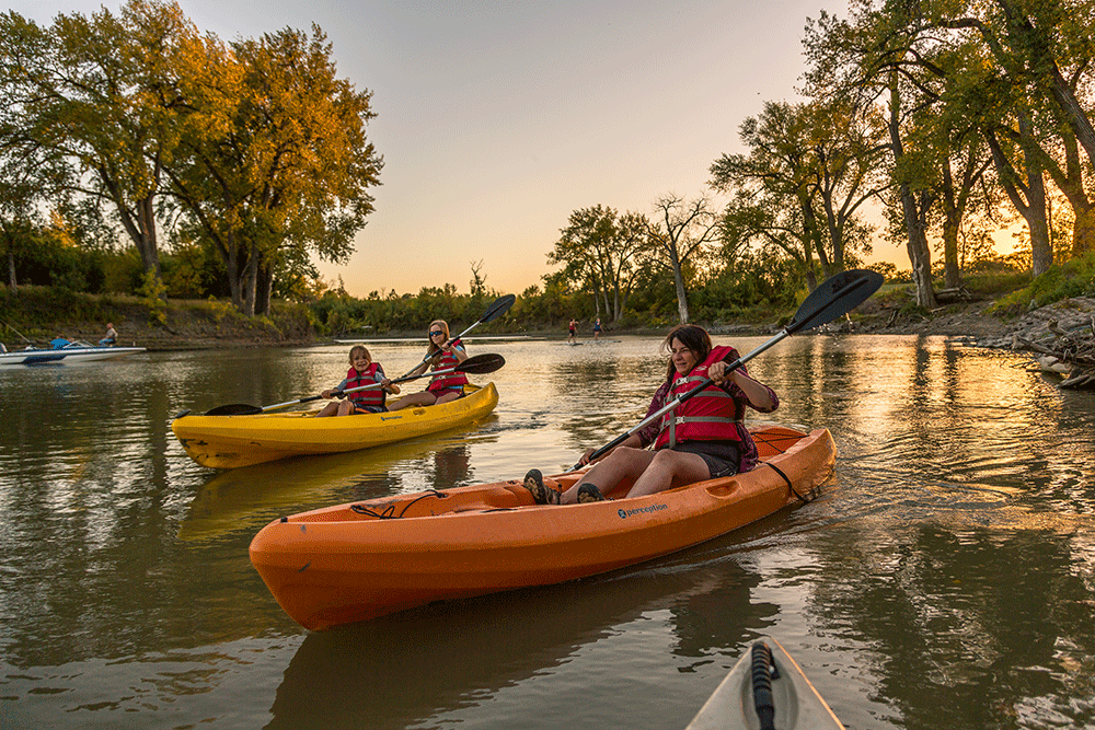 On the river in Grand Forks, ND