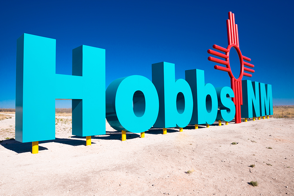 Hobbs New Mexico sign
