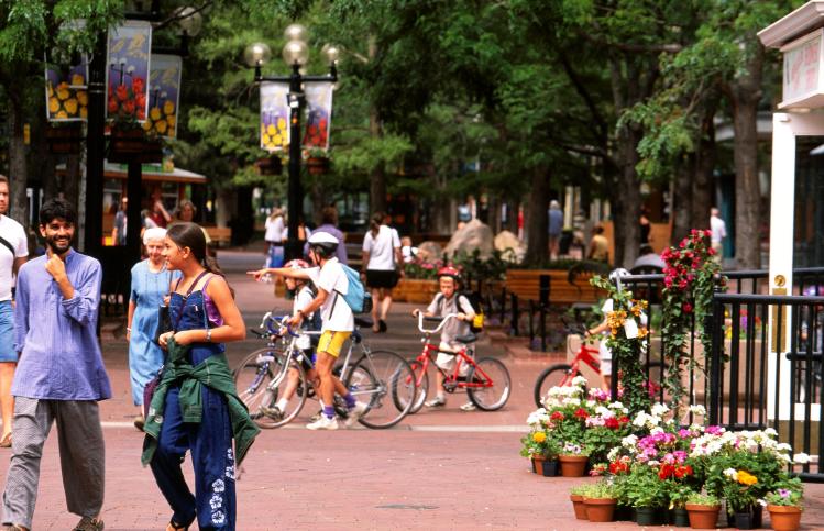 Pearl Street Mall in Boulder, CO