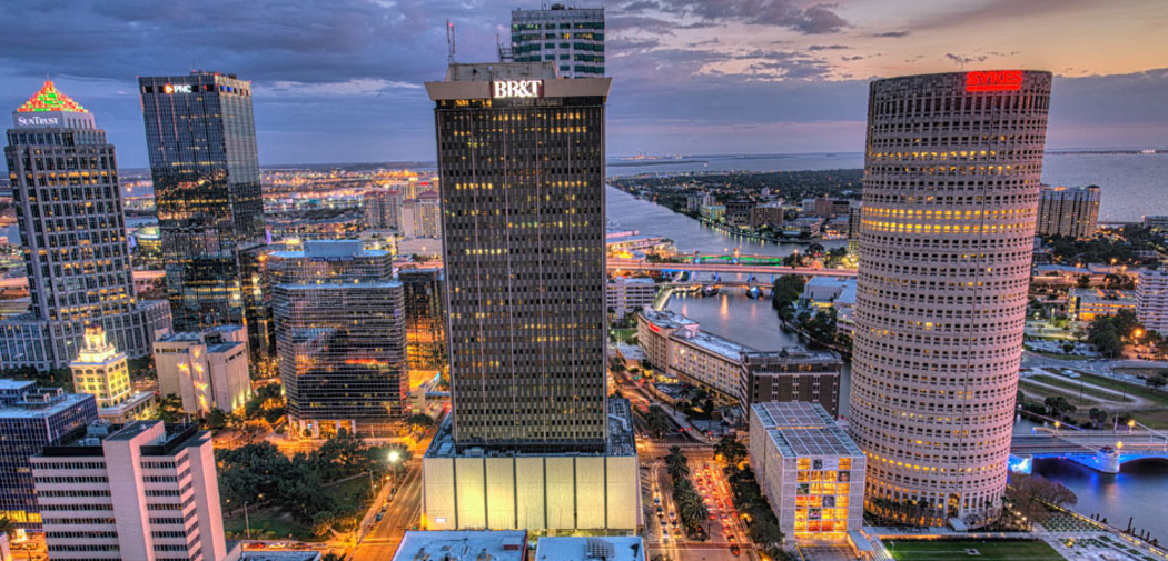 A view of downtown Tampa, Florida.