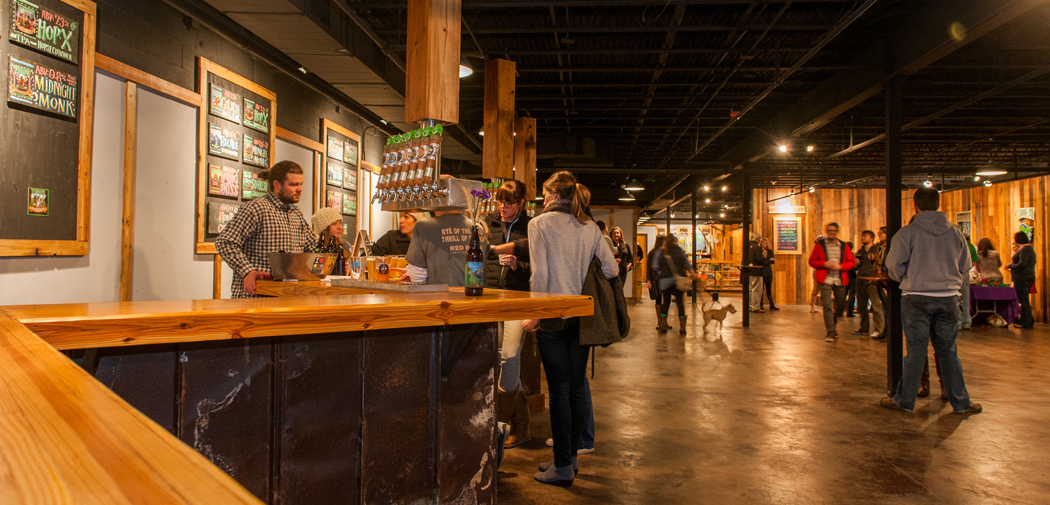 Public tasting at Terrapin Beer Company in Athens, Georgia.