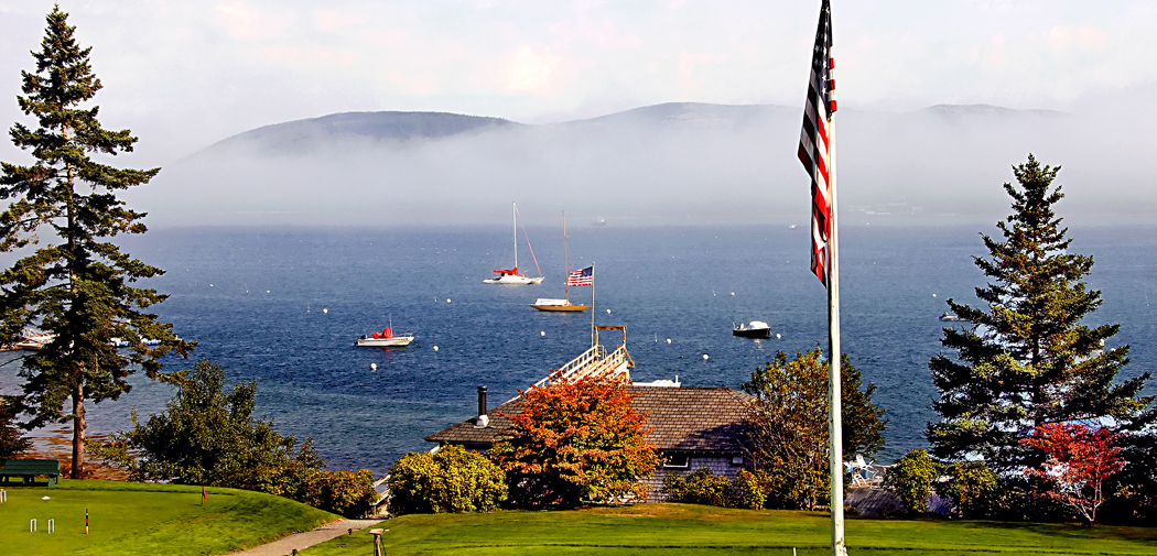 A view of the Southwest Harbor in Bar Harbor, Maine.