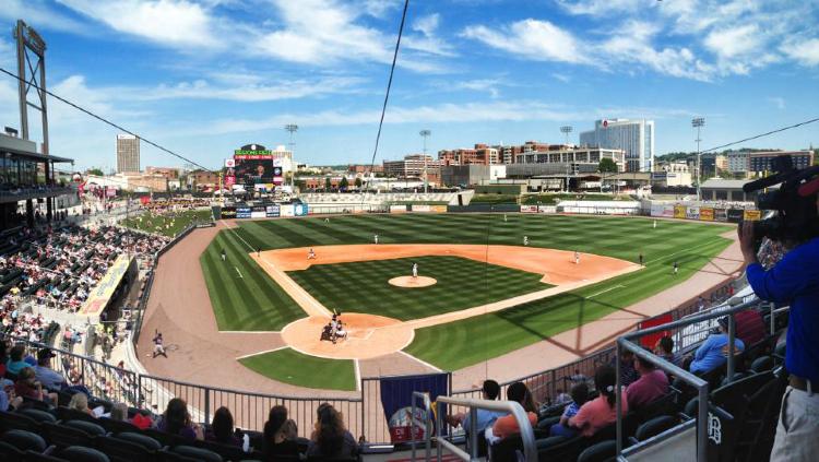 The 8,500-seat Regions Field is a major attraction in downtown Birmingham, Ala.