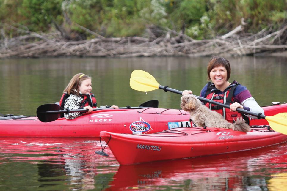 Prairie Park Fishery in Cedar Rapids, Iowa, offers kayaking, fishing and scuba diving.