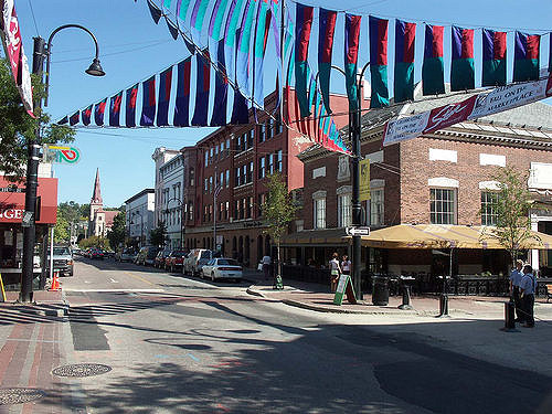 Market Street in Burlington, VT.