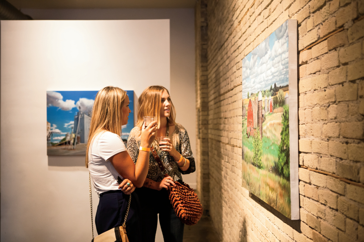 Ecce Art + Yoga in downtown Fargo, N.D., showcases works created by local artists.