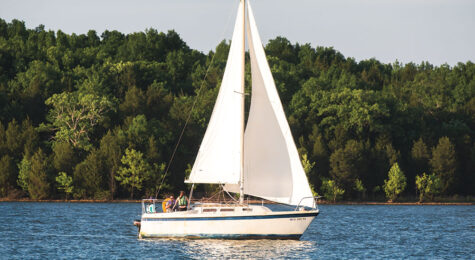 sailboat on lake