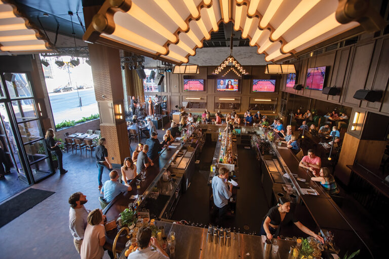 Arial Shot ofthe Twelve Thirty Club in Downtown Nashville