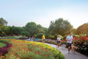 People walking on a greenway in Nashville TN