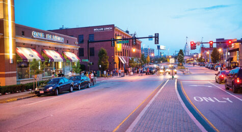 Shrewsbury Street in Worcester, MA