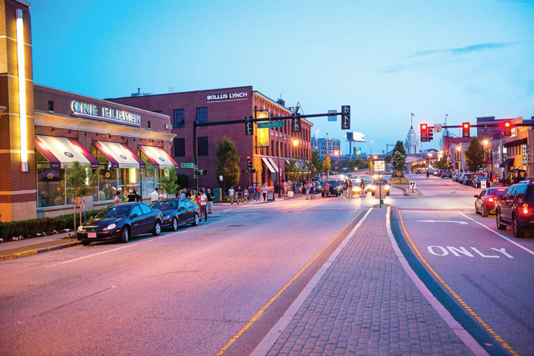 Shrewsbury Street in Worcester, MA