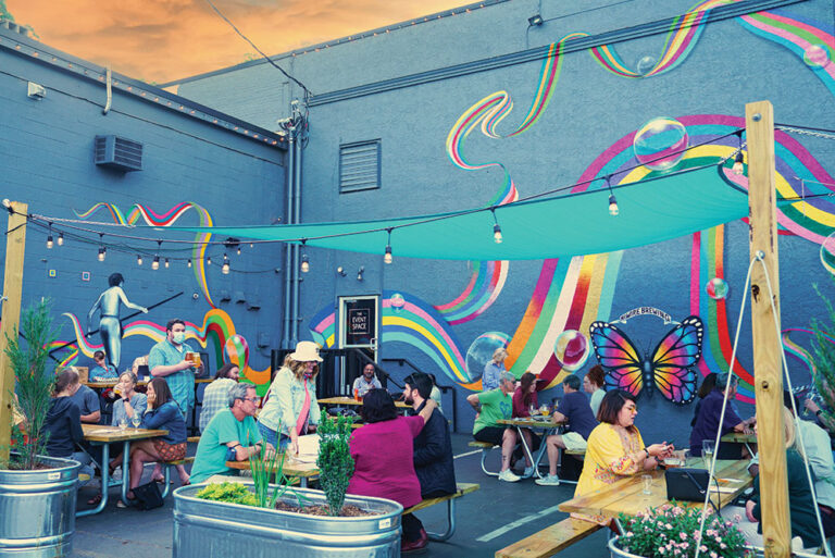 Asheville residents play trivia at brewery