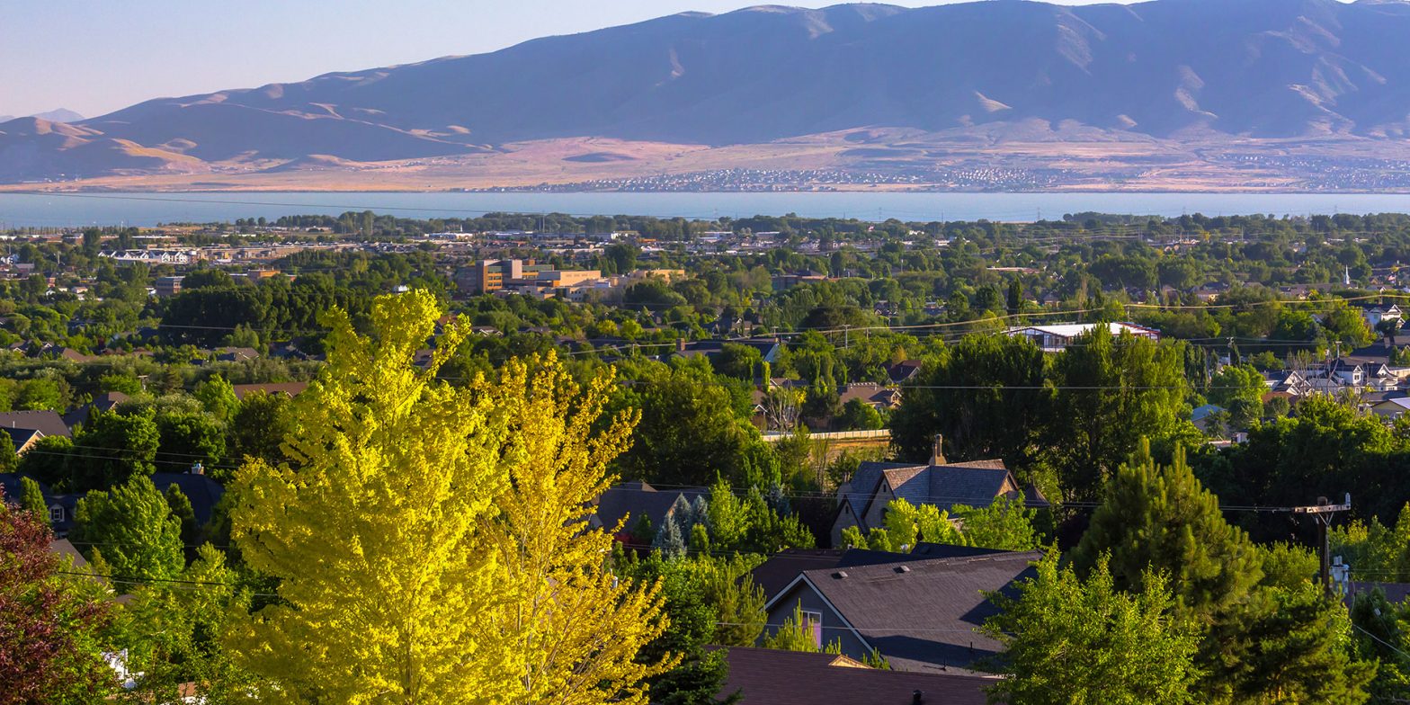 Orem, UT aerial shot