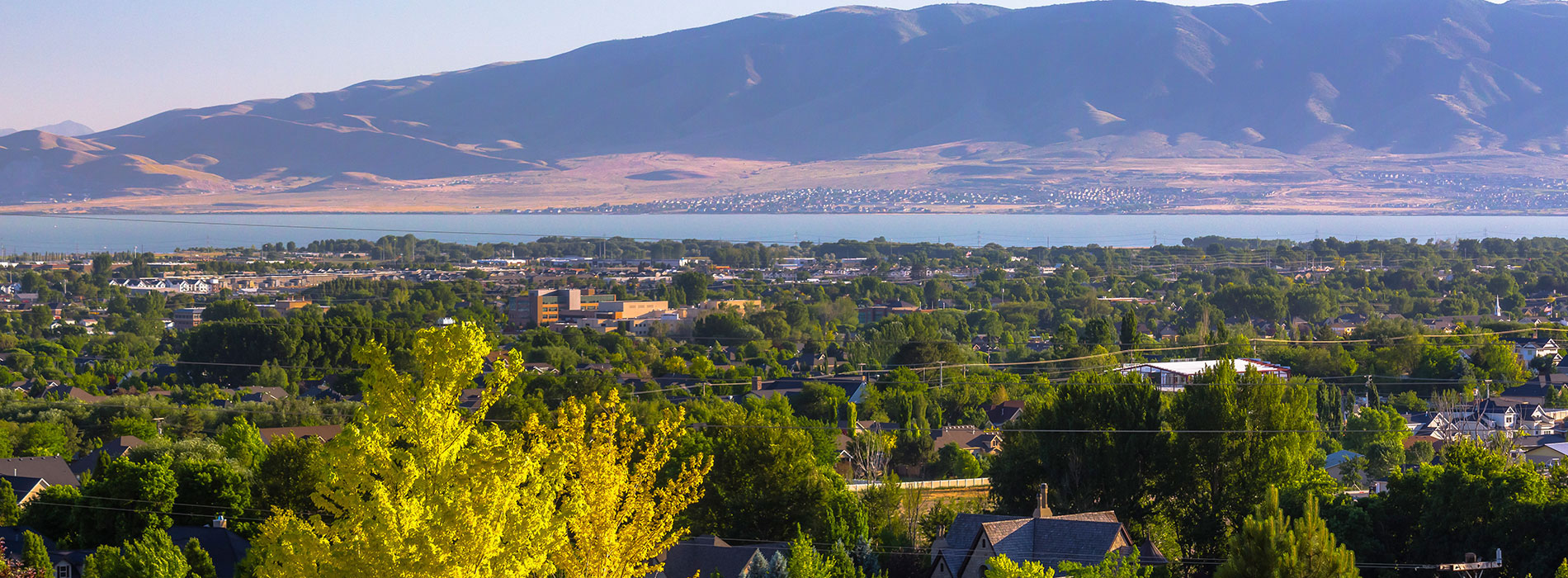 Orem, UT aerial shot
