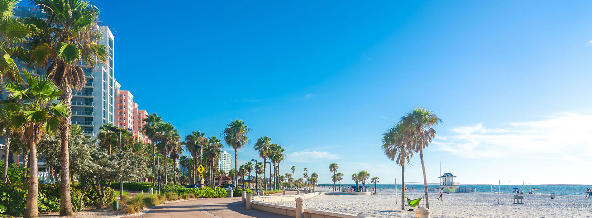 Clearwater, FL downtown beachfront