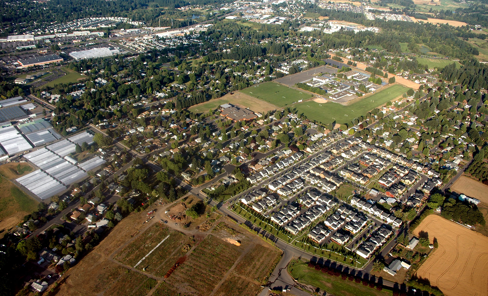 Hillsboro, OR aerial shot