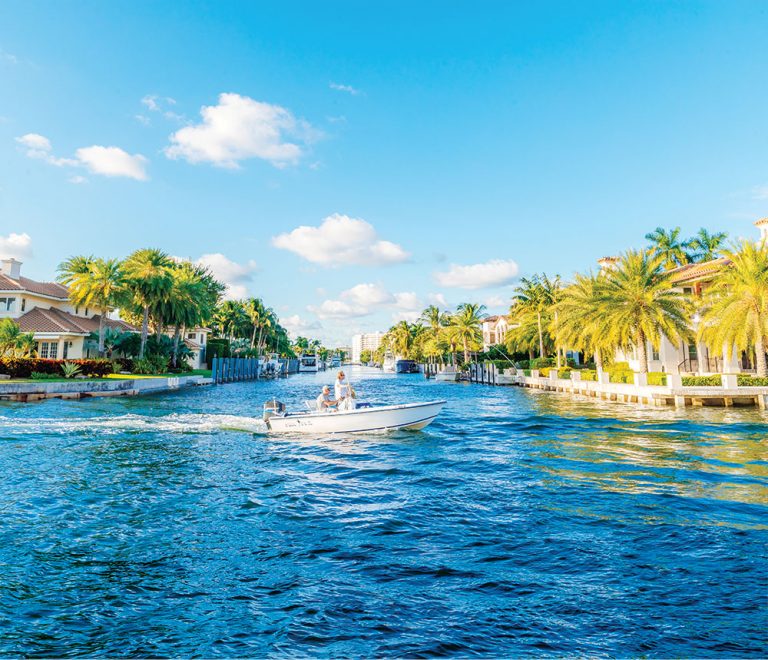 boaters enjoying a beautiful day