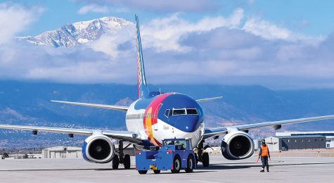 Southwest Plane at the Colorado Springs Airport