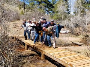 LDC celebrates the construction of foot bridges in Castle Rock
