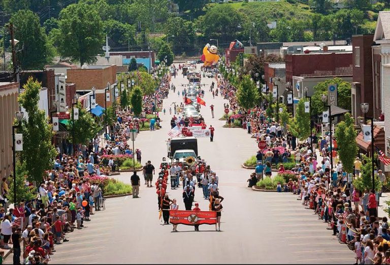 A parade in South Charleston, WV