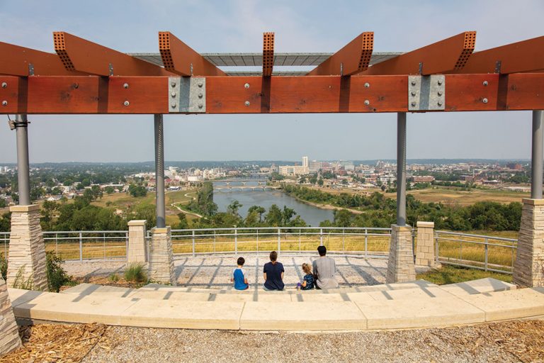 Mount Trashmore in Cedar Rapids, IA