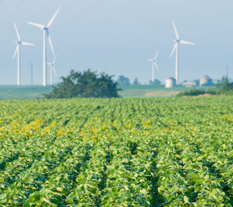 Wind turbines in Iowa