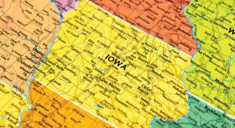Map of Iowa