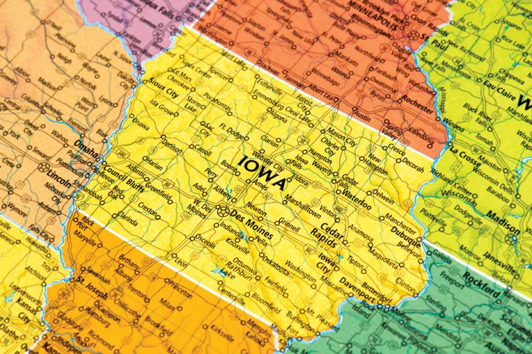 Map of Iowa