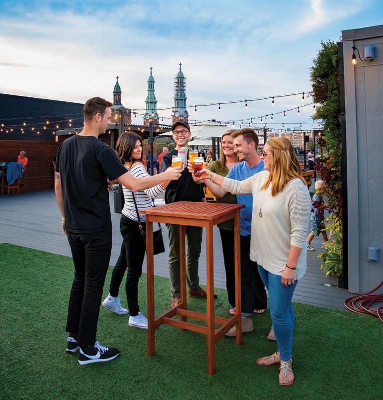 Braxton Brewing Company’s rooftop patio in Covington, KY