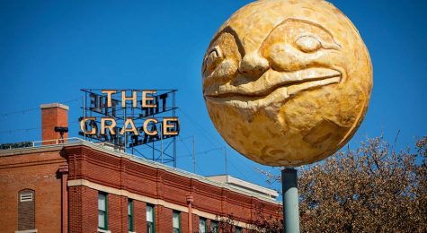 Man in the Moon sculpture, Abilene, Texas