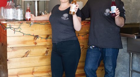 Lively Up Kombucha's Zack Smith and Brenna Kelley at the FARM Center