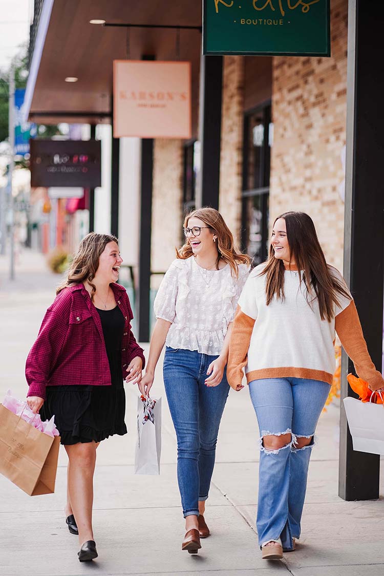 Shopping in downtown Abilene, Texas