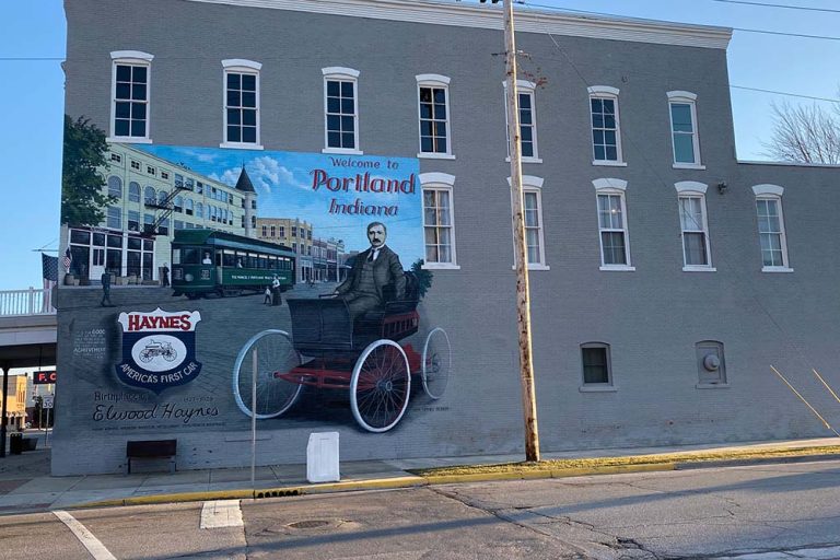 Elmwood Haynes Mural in Portland, IN