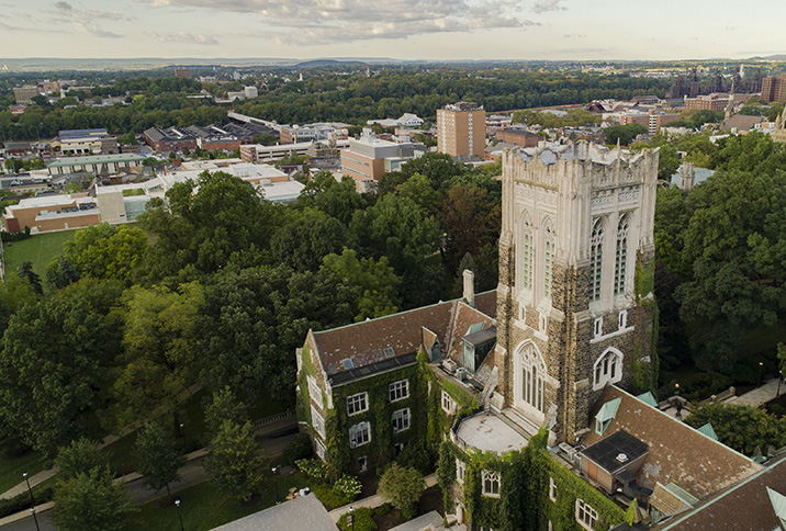 Panoramic aerial view of Bethlehem, PA