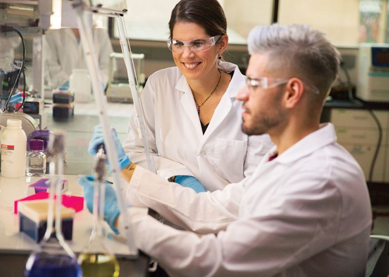 Researchers collaborate at the University of Colorado Denver.