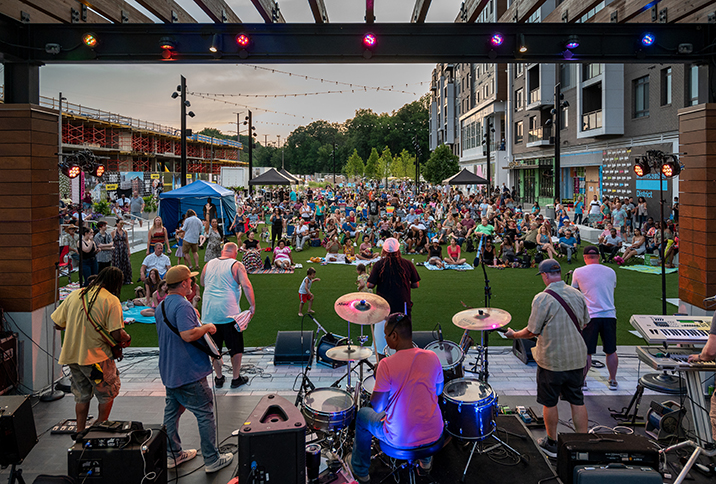 Outdoor concert in Columbia, MD