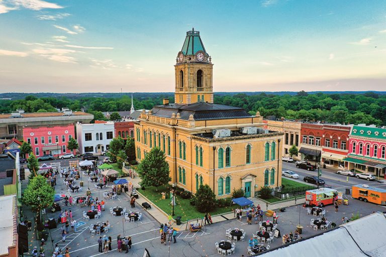 Downtown Springfield, TN, is abuzz with activity.